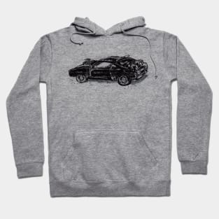 The V8 Black on Black Interceptor Hoodie